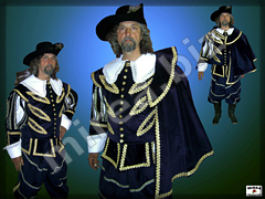 Men's Baroque noble costume