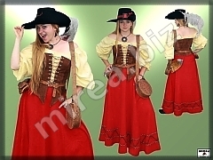 Kožený barokový korzet Kožený barokový korzet