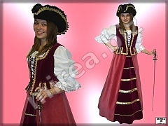 Dievčenský barokový kostým