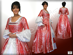 Womens' baroque noble clothes