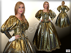 Womens' baroque noble clothes