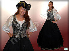 Womens' baroque costume