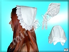 Women's cap with lace