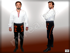 Men's folklore cloth pants