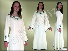 Women's embroidered flax dressesy Women's embroidered flax dresses
