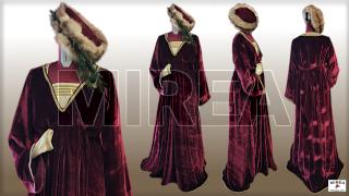 Dámske šľachtické gotické šaty