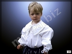 Detská baroková košeľa čipkovaná