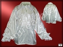 Baroque noble satin lace shirt