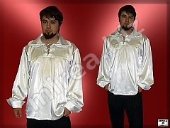 Baroque satin lace shirt