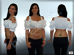 Dirndl - women's folklore cotton shirt