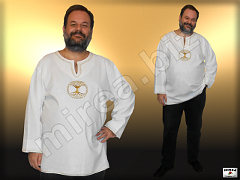 Linen embroidered shirt with Tree of Life Linen embroidered shirt with Tree of Life
