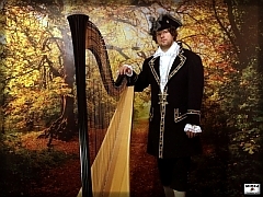 Men's rococo costume - harpist