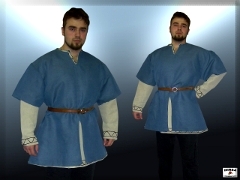 Blue canvas tunic Blue canvas tunic