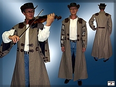 Country kabát pre hudobnú skupinu The Colt