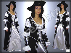 Dámske barokové šľachtické šaty