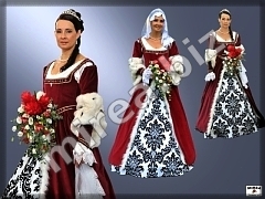 Ladies' noble baroque gowns