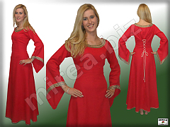 Ladies' gothic flax gowns decorated Ladies' gothic flax gowns decorated