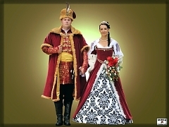 Bridal aristocratic couple