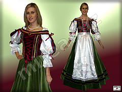 Ladies' hungarian noble costume
