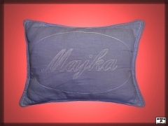 Embroidered pillow