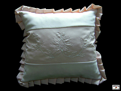 Embroidered pillow