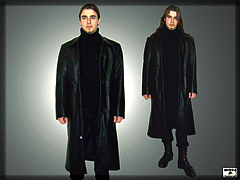 Men's leather coat