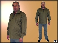 Men's flax shirt