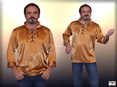 Men's satin fashion shirt