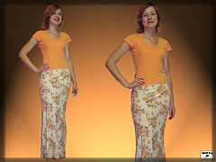 Ladies' long skirt