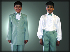 Boys suit with frill
