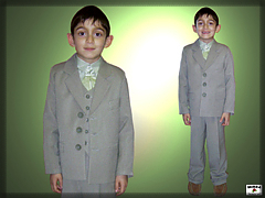 Children's suit with vest