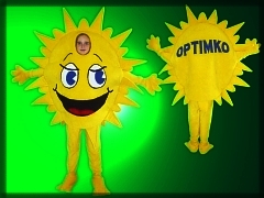 Maskot Optimko - reklamný firemný kostým