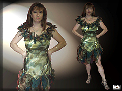 Dámske šaty - lesná víla