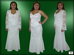 Women's gowns with bolero