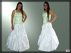 Girl's prom decorated dresses