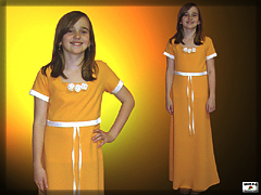 Girl's dresses satin ribbon Girl's dresses satin ribbon