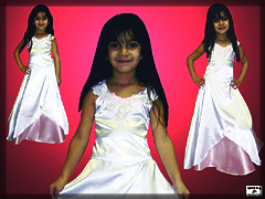 Girl's satin dresses Girl's satin dresses