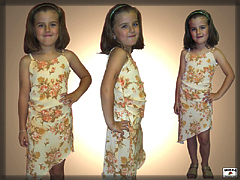 Dievčenské šaty s ramienkami