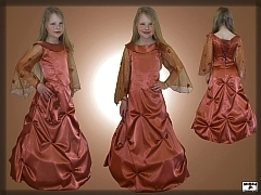 Dievčenské šaty - sukňa, šnurovací korzet