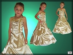 Baby gala dresses with corset