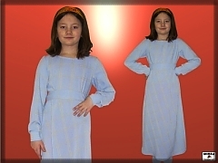 Dievčenské šaty s dlhým rukávom