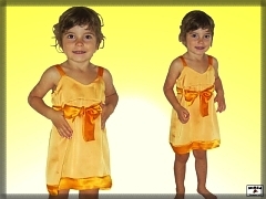 Detské letné šaty s mašľou