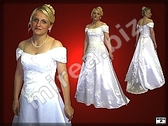 Wedding dresses with trailer
