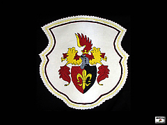 Embroidered crest of Jago