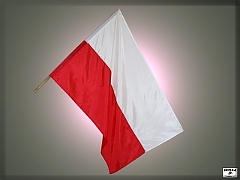 POĽSKO - štátna zástava POĽSKO