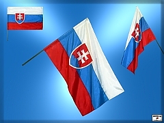 SLOVENSKÁ REPUBLIKA - štátna zástava SLOVENSKÁ REPUBLIKA