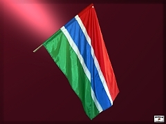GAMBIA - štátna zástava GAMBIA