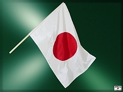 JAPONSKO - štátna zástava JAPONSKO